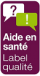 Logo Aide en santé Label donné par le ministère de la santé